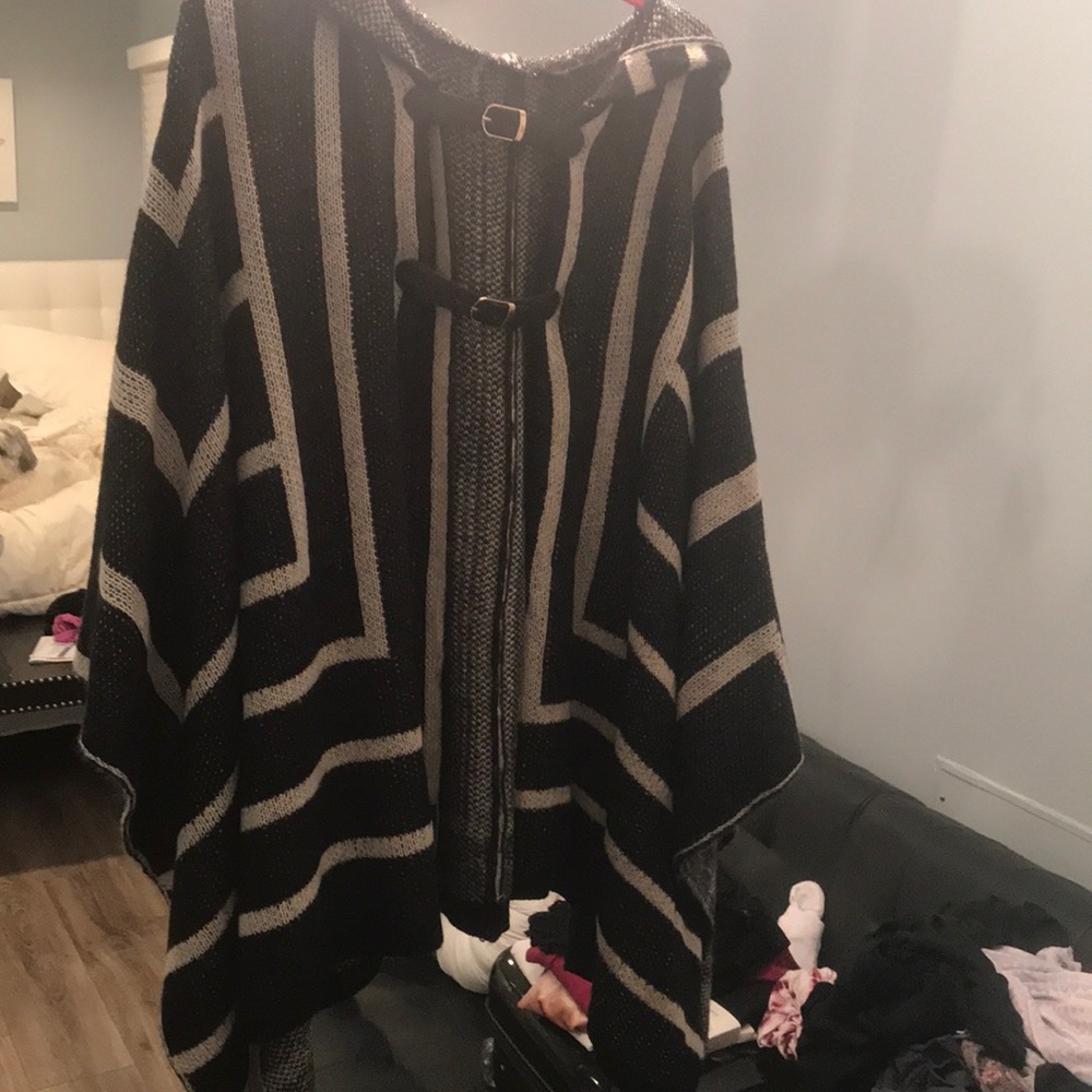 Oversized poncho. Never worn